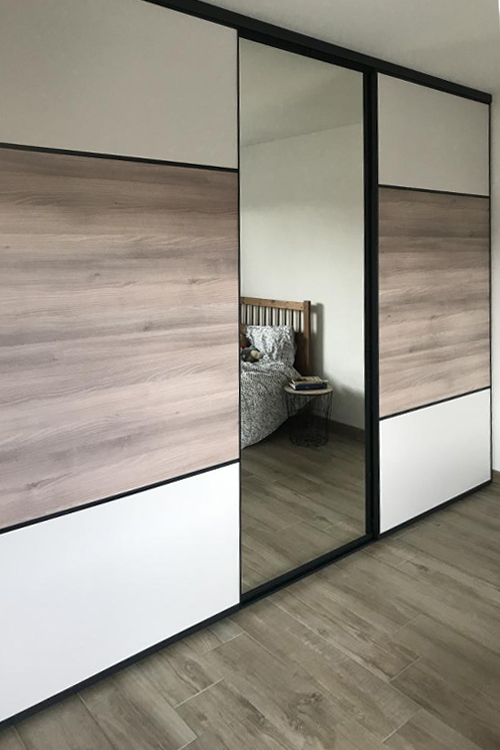 3 ensembles de 3 portes de placard coulissantes - 2/3