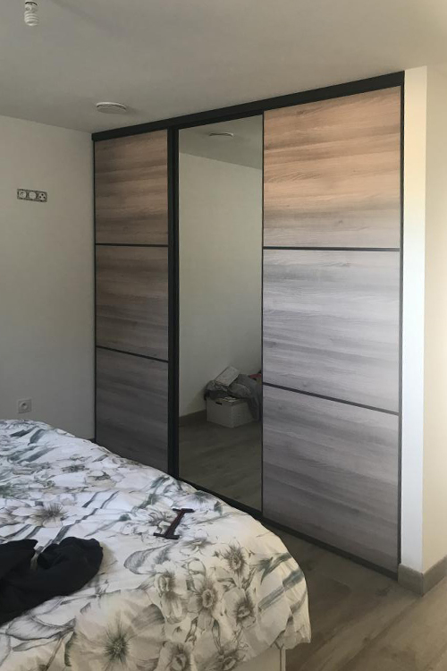 3 ensembles de 3 portes de placard coulissantes - 3/3