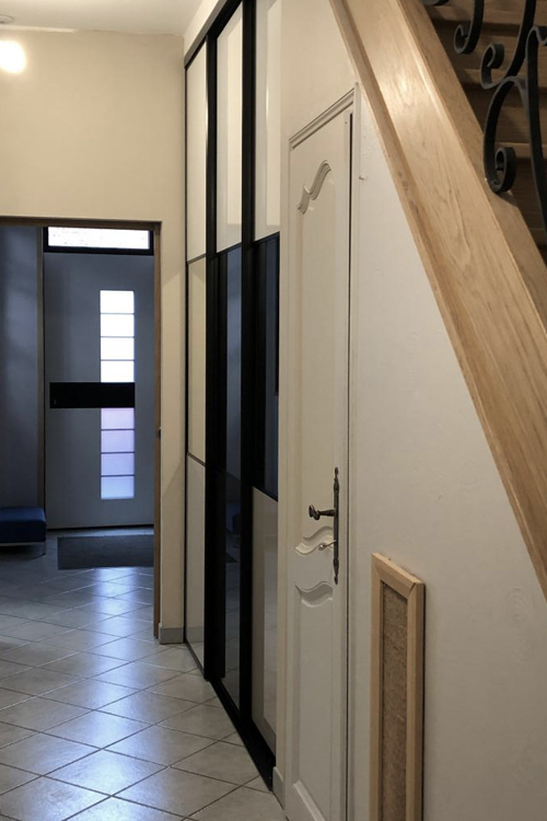 Ensemble 3 portes de placard coulissantes Gloss/Miroir - 2/2