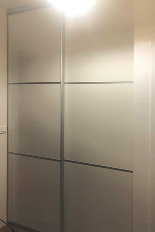 Ensemble 2 portes de placard coulissantes gloss blanc - 2/2