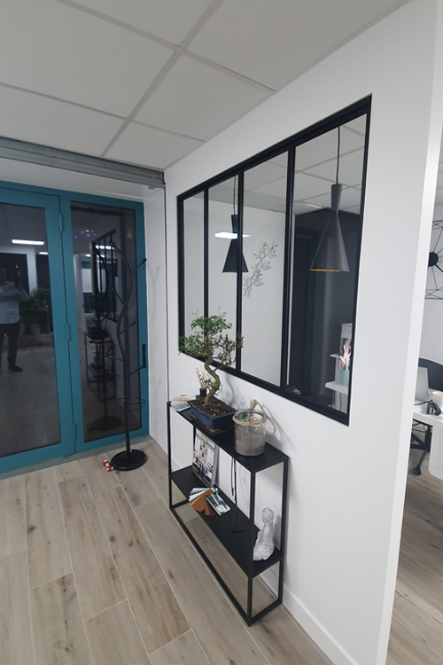 3 verrières d'atelier sur allège : Noir / Verre clair - 3/3